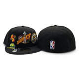 Black Seattle Supersonics Gray Bottom Hardwood Classic Patches New Era 59Fifty Fitted