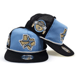 Sky Blue Houston Astros Black Trucker Green Bottom Astros Baseball Side Patch New Era Snapback