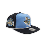 Sky Blue Houston Astros Black Trucker Green Bottom Astros Baseball Side Patch New Era Snapback