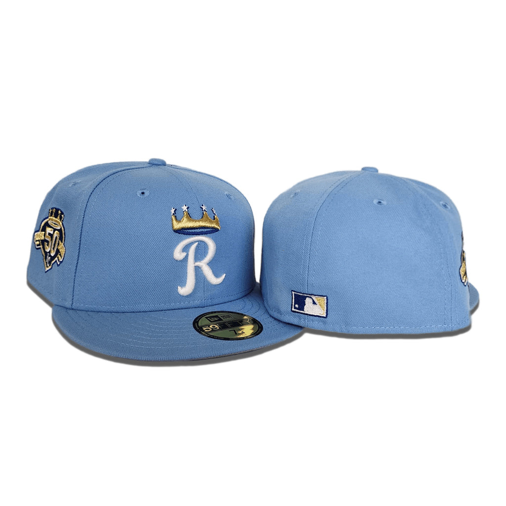 New Era 59 / 50 Hat - Kansas City Royals - Sky Blue / Royal Blue - 7 / Sky  Blue