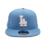 Sky Blue Los Angeles Dodgers Pink Bottom 40th Anniversary Side Patch New Era 9Fifty Snapback