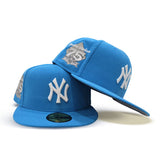 Blue Fanatic New York Yankees Gray Bottom 75th Anniversary Side Patch New Era 59Fifty Fitted