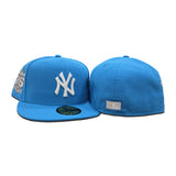 Blue Fanatic New York Yankees Gray Bottom 75th Anniversary Side Patch New Era 59Fifty Fitted