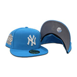 Blue Fanatic New York Yankees Gray Bottom 75th Anniversary Side Patch New Era 59Fifty Fitted