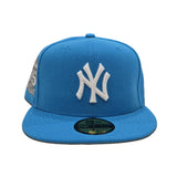 Blue Fanatic New York Yankees Gray Bottom 75th Anniversary Side Patch New Era 59Fifty Fitted