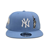 Sky Blue New York Yankees Statue of Liberty Gray Bottom 2009 World Series Side Patch New Era 9Fifty Snapback