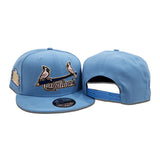 Sky Blue St. Louis Cardinals Pink Bottom 2011 World Series Side Patch New Era 9Fifty Snapback