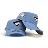 Sky Blue Toronto Blue Jays Curved Brim Gray Bottom 40th Season Side Patch New Era 9Forty Snapback