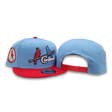 Sky Blue St. Louis Cardinals Red Visor Gray Bottom 1934 World Series Side Patch New Era 9Fifty Snapback