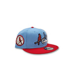 Sky Blue St. Louis Cardinals Red Visor Gray Bottom 1934 World Series Side Patch New Era 9Fifty Snapback