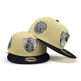 Soft Yellow Las Vegas Raiders Black Visor Super Bowl Champions Side Patch New Era Metal Badge 9Fifty Snapback