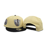 Soft Yellow Las Vegas Raiders Black Visor Super Bowl Champions Side Patch New Era Metal Badge 9Fifty Snapback