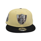 Soft Yellow Las Vegas Raiders Black Visor Super Bowl Champions Side Patch New Era Metal Badge 9Fifty Snapback