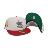 Stone St. Louis Cardinals Red Visor Green Bottom 1948 All Star Game Side Patch New Era 59Fifty Fitted