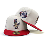 Off White St. Louis Cardinals Red Visor Green Bottom 125th Anniversary Side Patch New Era 59Fifty Fitted