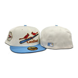 Off White St. Louis Cardinals Sky Blue Visor Gray Bottom 1931 World Series New Era 59Fifty Fitted