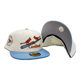 Off White St. Louis Cardinals Sky Blue Visor Gray Bottom 1931 World Series New Era 59Fifty Fitted