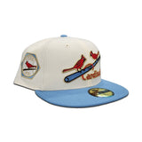 Off White St. Louis Cardinals Sky Blue Visor Gray Bottom 1931 World Series New Era 59Fifty Fitted