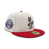 Off White St. Louis Cardinals Red Visor Green Bottom 125th Anniversary Side Patch New Era 59Fifty Fitted