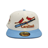 Off White St. Louis Cardinals Sky Blue Visor Gray Bottom 1931 World Series New Era 59Fifty Fitted