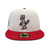 Off White St. Louis Cardinals Red Visor Green Bottom 125th Anniversary Side Patch New Era 59Fifty Fitted