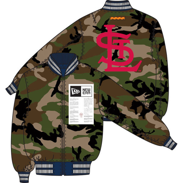 Navy St. Louis Cardinals Alpha Industries X New Era Reversible MA-1 Bo ...