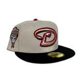 Stone Arizona Diamondbacks Black Visor