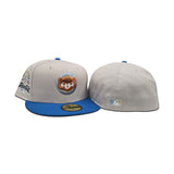 Stone Chicago Cubs Airforce Blue Visor Gray Bottom 1990 All Star Game Side Patch New Era 59Fifty Fitted