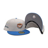 Stone Chicago Cubs Airforce Blue Visor Gray Bottom 1990 All Star Game Side Patch New Era 59Fifty Fitted