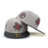 Stone Houston Astros Dark Gray Visor Gray Bottom Celebrating 40 Years Side Patch New Era 59Fifty Fitted