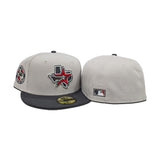 Stone Houston Astros Dark Gray Visor Gray Bottom Celebrating 40 Years Side Patch New Era 59Fifty Fitted