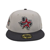 Stone Houston Astros Dark Gray Visor Gray Bottom Celebrating 40 Years Side Patch New Era 59Fifty Fitted