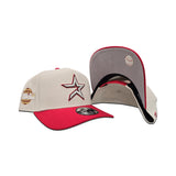 Stone Houston Astros Curved Red Visor Gray Bottom 2005 World Series Side Patch New Era 9Fifty A-Frame Snapback