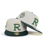 Stone Kansas City Royals Dark Green Visor Gray Bottom 2015 World Series Side Patch New Era 59Fifty Fitted