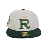 Stone Kansas City Royals Dark Green Visor Gray Bottom 2015 World Series Side Patch New Era 59Fifty Fitted