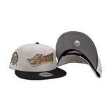 Stone Los Angeles Angels Black Visor Gray Bottom 50th Anniversary Side Patch 9Fifty New Era Snapback