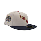 Stone New York Rangers Navy Blue Visor Green Bottom 2014 Stadium Series New York Side Patch New Era 59Fifty Fitted