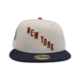 Stone New York Rangers Navy Blue Visor Green Bottom 2014 Stadium Series New York Side Patch New Era 59Fifty Fitted