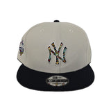 Stone New York Yankees Navy Blue Visor Gray Bottom 1998 World Series Side Patch New Era 9Fifty Snapback