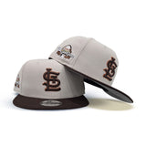 Stone St. Louis Cardinals Brown Visor Gray Bottom 2009 All Star Game Side Patch 9Fifty New Era Snapback