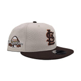 Stone St. Louis Cardinals Brown Visor Gray Bottom 2009 All Star Game Side Patch 9Fifty New Era Snapback