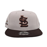 Stone St. Louis Cardinals Brown Visor Gray Bottom 2009 All Star Game Side Patch 9Fifty New Era Snapback