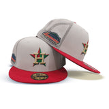 Black Corduroy City Connect Houston Astros Dark Green Visor Red Bottom Lunar Module Side Patch New Era 59FIFTY Fitted 73/4