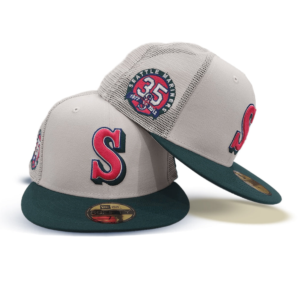 Seattle Mariners New Era 40th Anniversary Primary Eye 59FIFTY Fitted Hat -  White/Black