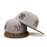 Stone New York Yankees Toast Visor Gray Bottom 1939 World Series Side Patch New Era 9Fifty Snapback