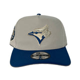 Stone Toronto Blue Jays Sea Blue Visor Curved Brim Gray Bottom 30th Season Side Patch New Era 9Fifty Snapback