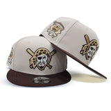 Stone Pittsburgh Pirates Brown Visor Gray Bottom 1994 All Star Game Side Patch New Era 9Fifty Snapback