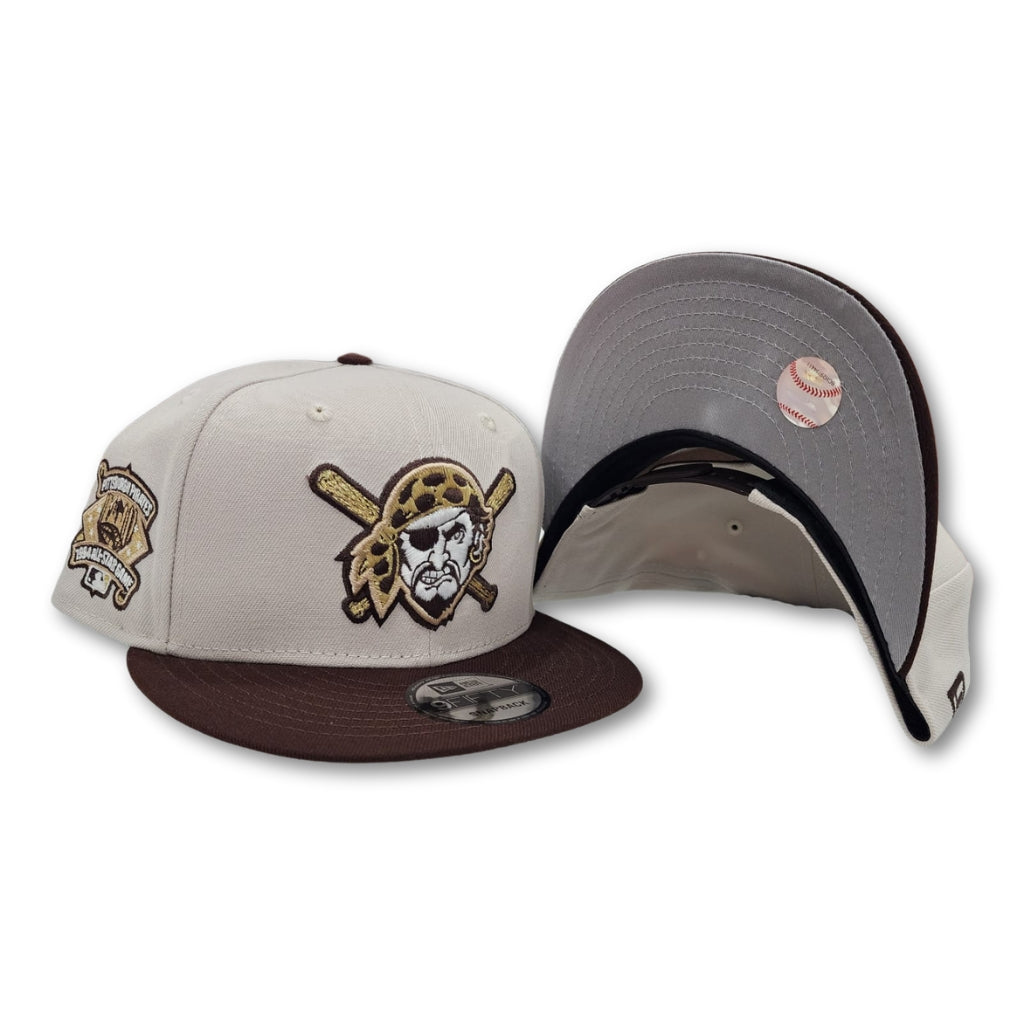 Stone Pittsburgh Pirates Brown Visor Gray Bottom 1994 All Star Game Side Patch New Era 9Fifty Snapback