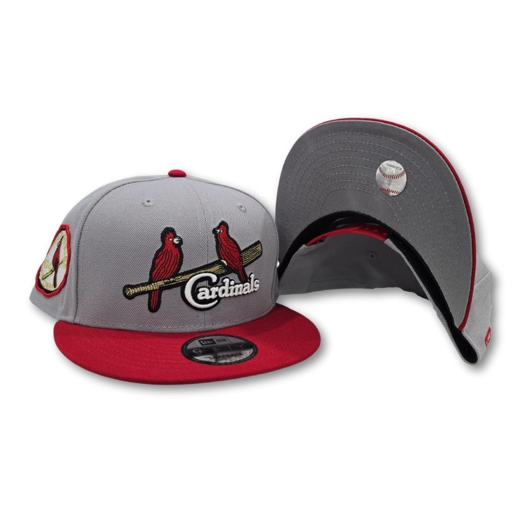 Gray St. Louis Cardinals Red Visor Gray Bottom 1934 World Series Side Patch New Era 9Fifty Snapback