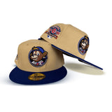 Vegas Gold Chicago Cubs Clark The Bear Logo Royal Visor Gray Bottom 1990 All Star Game Side Patch New Era 59Fifty Fitted